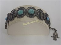 Stunning Vintage Hand Crafted Panel Bracelet