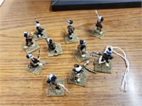 10 PC METAL 1" COLLECTIBLE SOLDIERS