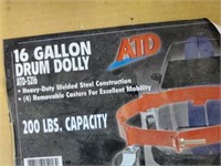 ATD TOOLS 16 GALLON DRUM DOLLY 200LB CAPACITY NIB