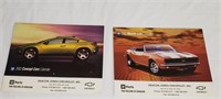 Pair 2002 car calendars muscle & concept