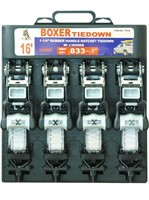 Boxer 4 Piece 16' Ratcheting Tie Down 1-1/4"
