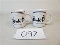 2 Vintage Calgary 'Panda Magic' Mugs