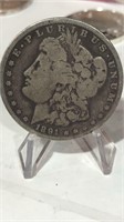1891 O Morgan Silver $1 Dollar Coin