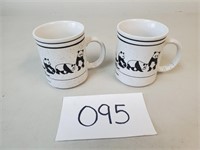 2 Vintage Calgary 'Panda Magic' Mugs