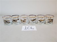 6 MacKay & Sposito Airplane-Themed Glasses
