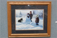 Robert Duncan "Winter Friends" Snowman Print