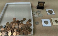 1930 Buffalo Head Nickel, 1970 S Penny, Jfk Half
