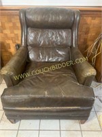 Vintage brown leather easy chair