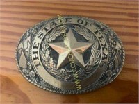 Tony Llama state seal of Texas belt buckle