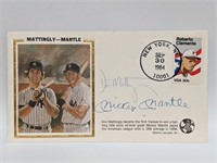 Mickey Mantle & Don Mattingly Signed Cover