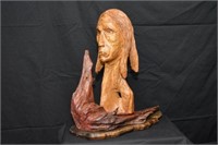 Indian Head Carving