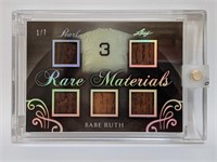 1/7 2017 Leaf Pearl Rare Materials Babe Ruth Relic