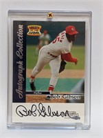 1999 Fleer Greats Of The Time Bob Gibson Autograph