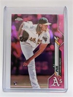 2020 Topps Chrome Refractor Pink A.J. Puk Rookie