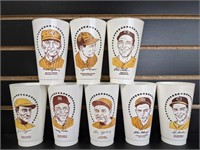 (8) Amoco 7 Eleven Baseball Hall Of Fame Cups