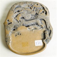 CHINESE 'DRAGON FOSSIL' PAPERWEIGHT