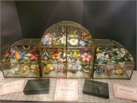 Franklin Mint Butterflies of the World Glass Cases