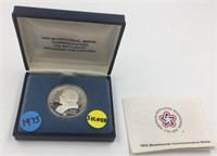 1975 Silver bicentennial American Revolution medal