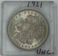 1921 Morgan silver dollar         (112)