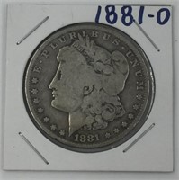 1881 O Morgan silver dollar         (112)