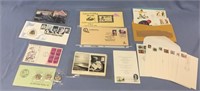 Misc. lot of first day issue stamps and envelopes,
