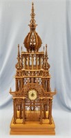 Ornate pattern mantel clock, crafted in Wasilla by