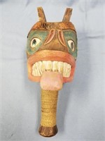 Reproduction Tlingit style Shaman's rattle with co