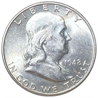 1948- D Franklin Half Dollar UNCIRCULATED