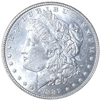 1887 Morgan Silver Dollar CLOSELY UNCIRCULATED