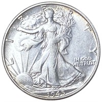 1945-S Walking Liberty Half Dollar CLOSELY CIRC