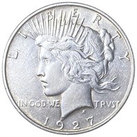 1927-D Silver Peace Dollar NEARLY UNCIRCULATED