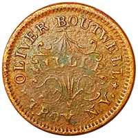 1863 Oliver Boutwell Token ABOUT UNCIRCULATED
