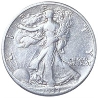 1933-S Walking Liberty Half Dollar ABOUT UNC