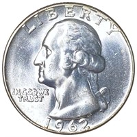 1962 Washington Silver Quarter UNCIRCULATED