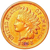 1892 Indian Head Penny CLOSELY UNCIRCULATED