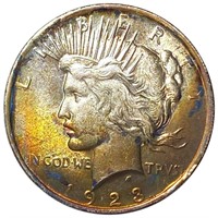 1923 Silver Peace Dollar NEARLY UNCIRCULATED