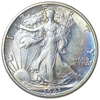 1943-S Walking Liberty Half Dollar CLOSELY UNC