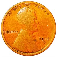 1915-D Lincoln Wheat Penny NICELY CIRCULATED