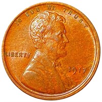 1917 Lincoln Wheat Penny NEARLY UNCIRCULATED