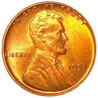 1951 Lincoln Wheat Penny CLOSELY UNCIRCULATED