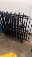 Black metal decorative fencing