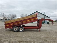 Gooseneck 16' 8 Lug Dump Trailer