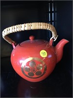 Cool Orange Vintage Asian Style Tea Pot