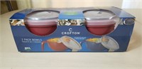 NIB Crofton Plastic Bowls with handles