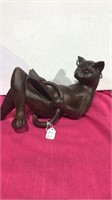 Kitty Reading a Book Statue