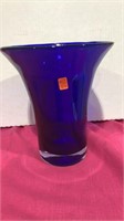 Cobalt Blue Vase 8 1/2" Tall
