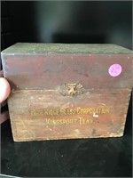 Blue Ridge Glass Corporation Wooden DoveTailed Box