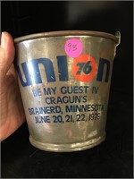 Small Union 76 Metal Bucket
