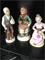 Ceramic CUTE Old Folks Figurines Home Decor