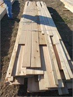 pallet of various 1x lumber